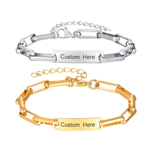 Armbänder Namen für Partner Ringsilber