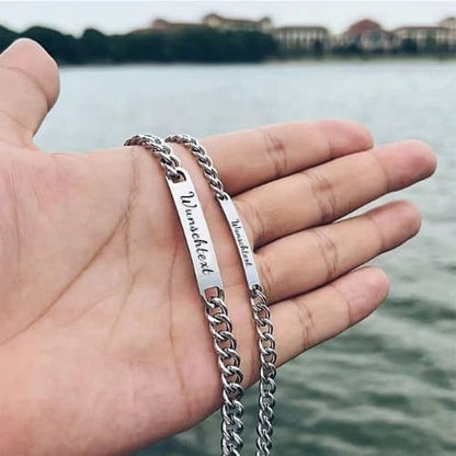 Armbänder mit Gravur Partner Ringsilber