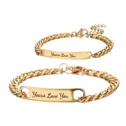 Armbänder mit Gravur Partner Ringsilber