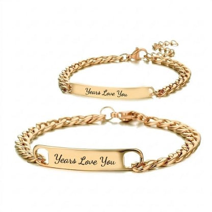 Armbänder mit Gravur Partner Ringsilber
