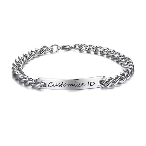 Armbänder mit Gravur für Pärchen Ringsilber