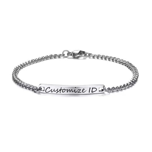 Armbänder mit Gravur für Pärchen Ringsilber