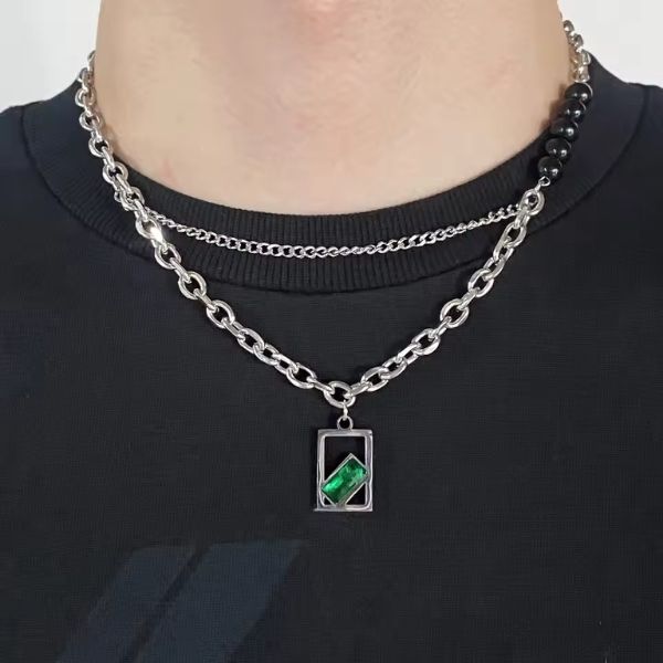 Aussergewohnliches-Design-Herren-Halskette