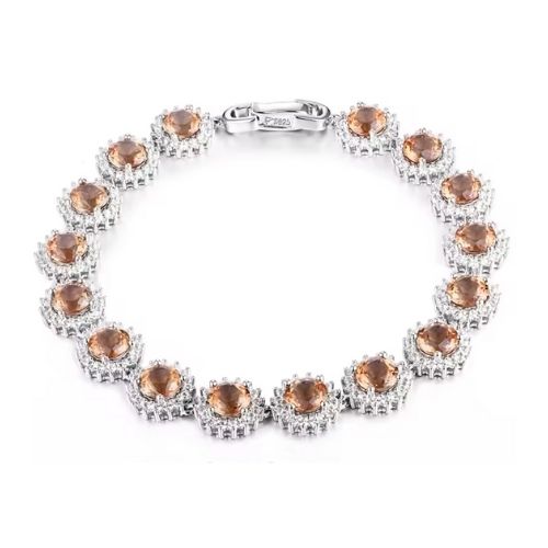 Besonderes Armband mit Zultanit-Stein Ringsilber