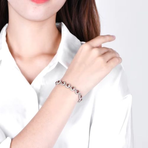 Besonderes Armband mit Zultanit-Stein Ringsilber