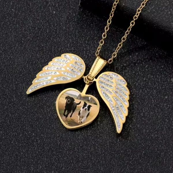 Bild Engel Halskette Ringsilber