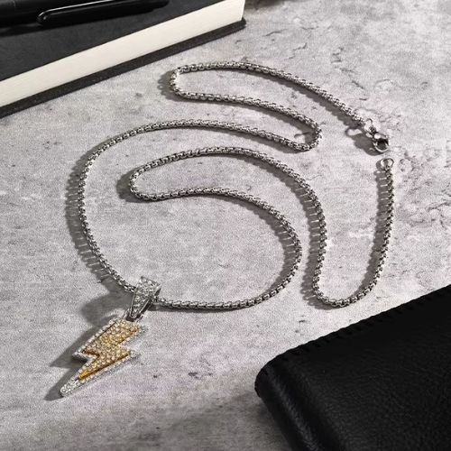 Blitz Halskette Ringsilber