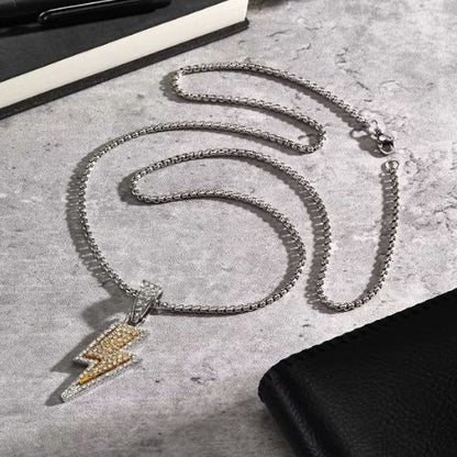 Blitz Halskette Ringsilber