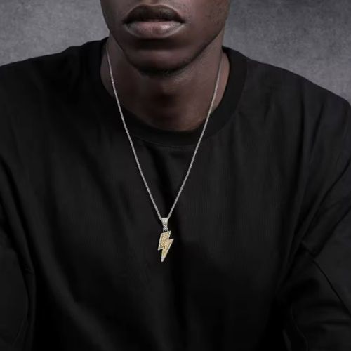 Blitz Halskette Ringsilber