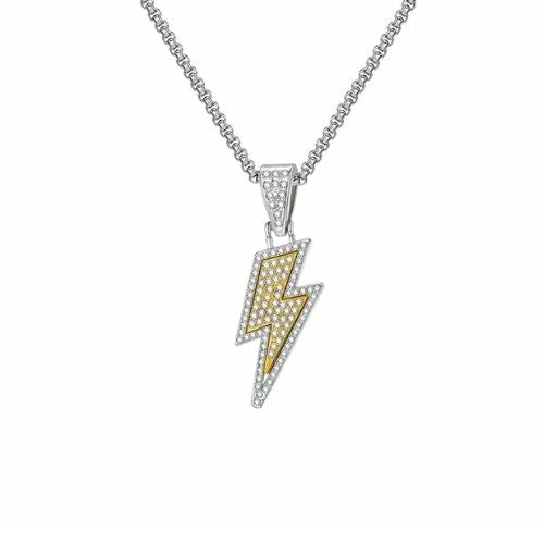 Blitz Halskette Ringsilber