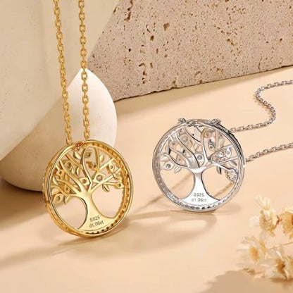 Blume des Lebens Kette Ringsilber