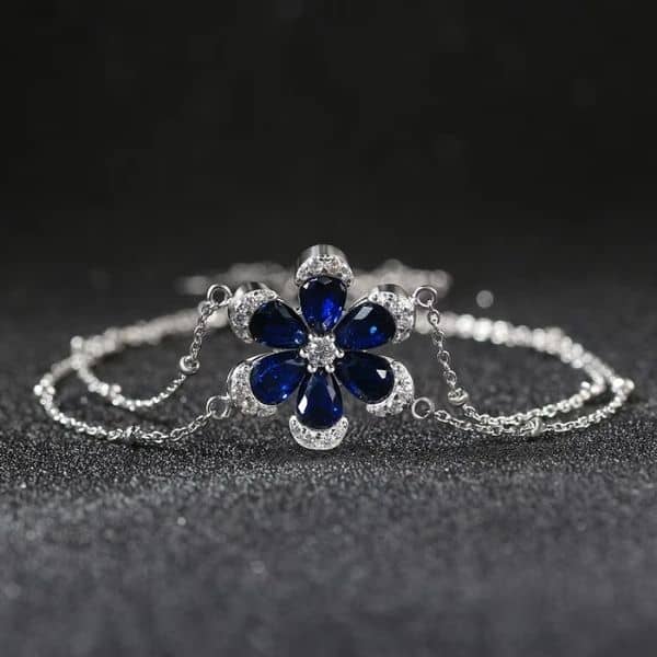 Blumen Armband - Ringsilber