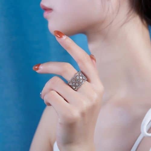 Breiter Verlobungsring Ringsilber