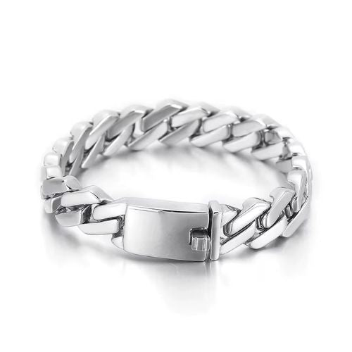 Breites Herren Armband Ringsilber