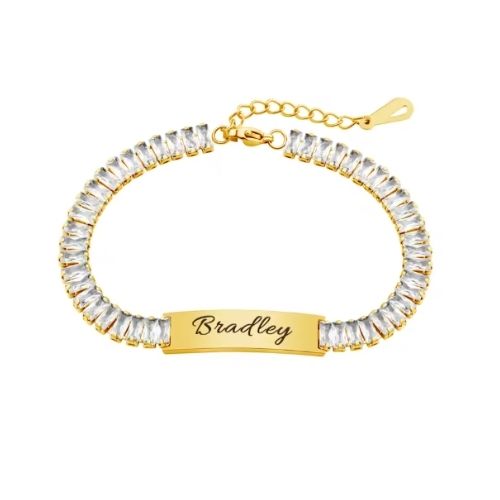 Buchstaben Armbänder Ringsilber