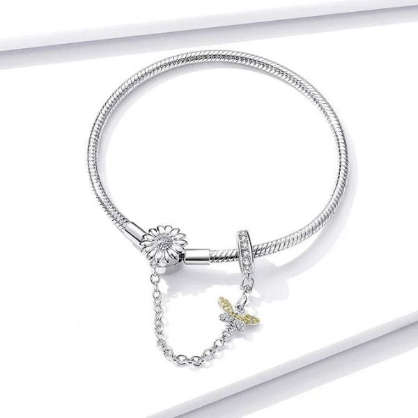 Charm Silber Armband - Ringsilber