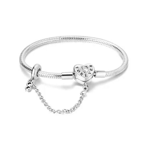 Charm Armband für Freundin Ringsilber