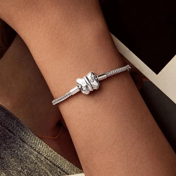 Damen-Armband-aus-echtem-Silber-Charm