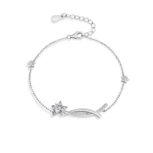 Damen Armband mit Stern Symbol Ringsilber