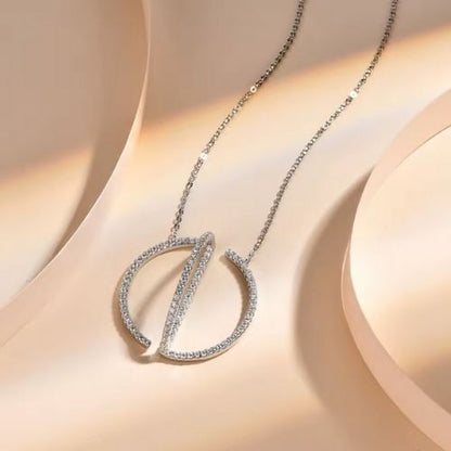 Damen Halskette mit speziellem Design Ringsilber