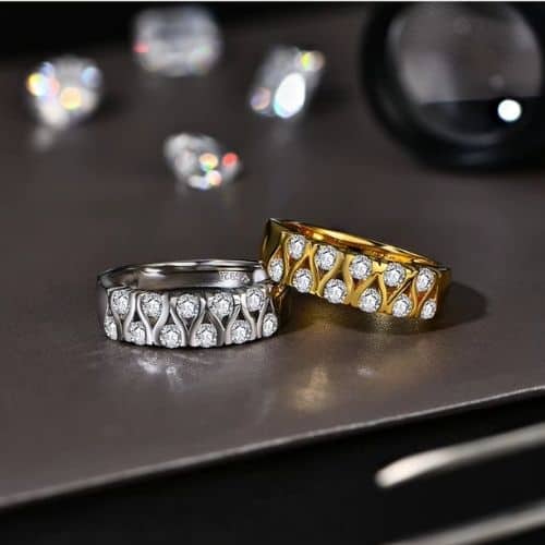 Damenring aus echtem Silber Ringsilber