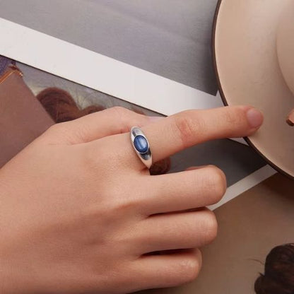 Damenring aus Lapislazuli Ringsilber