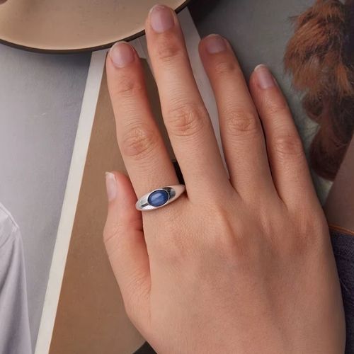 Damenring aus Lapislazuli Ringsilber