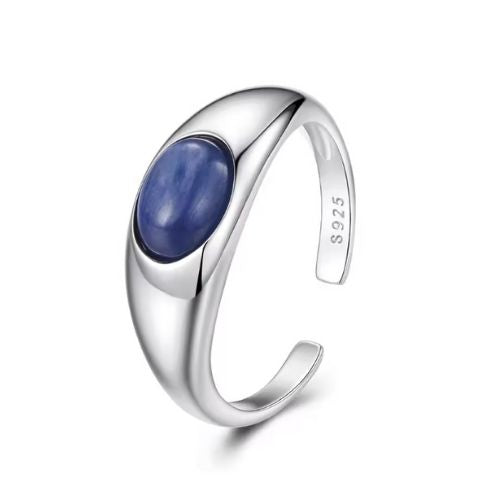Damenring aus Lapislazuli Ringsilber