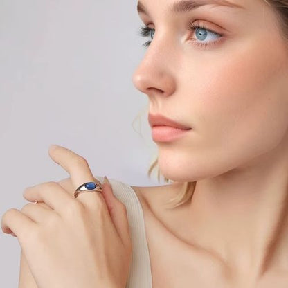 Damenring aus Lapislazuli Ringsilber