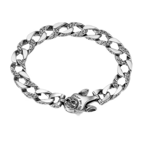 Dickes-Herrenarmband-mit-Totenkopfsymbol