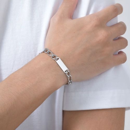 Drei Namen Armband Ringsilber