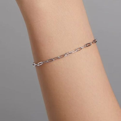 Dünnes Damen Armband Ringsilber