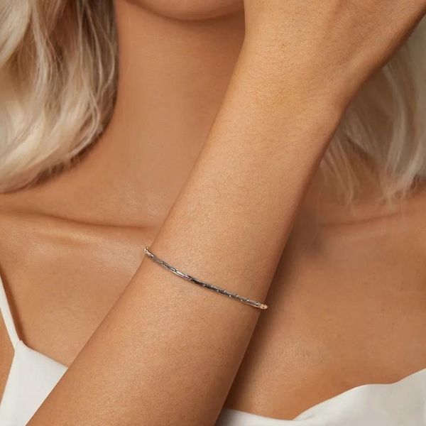 Dunnes-Damen-Armband-aus-echtem-Silber