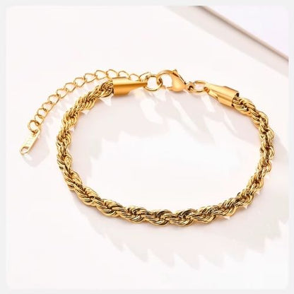 Edelstahl Armband für Herren Ringsilber