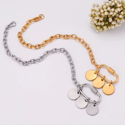 Edelstahl Armband mit Gravur - Ringsilber