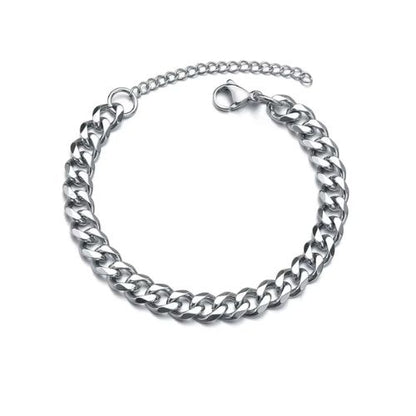 Edelstahl Armbänder für Männer Ringsilber