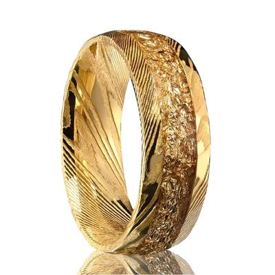 Ehering aus Stahl für Herren Ringsilber