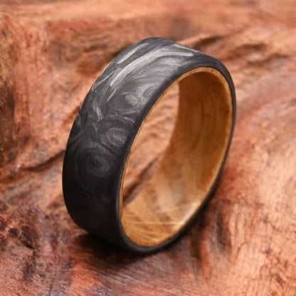 Ehering aus Holz für Paare Ringsilber