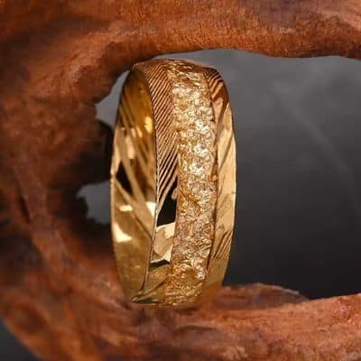 Ehering aus Stahl für Herren Ringsilber