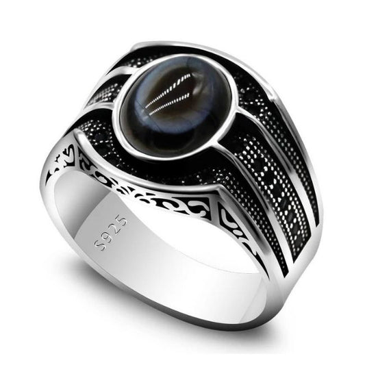 Einzigartig-gestalteter-Achat-Stein-Silber-Ringe