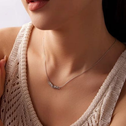 Engel Kette Ringsilber