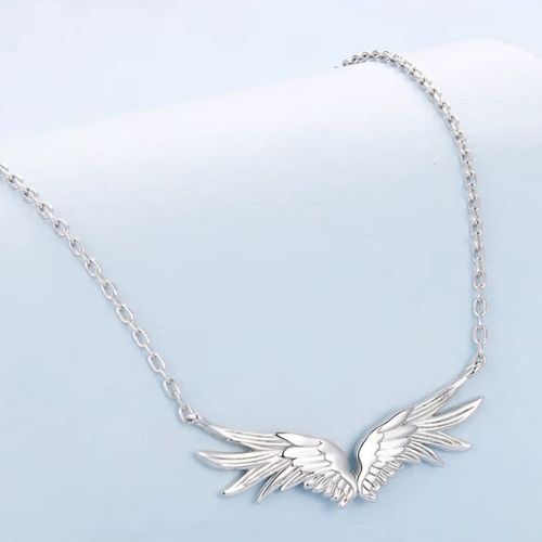 Engel Kette Ringsilber