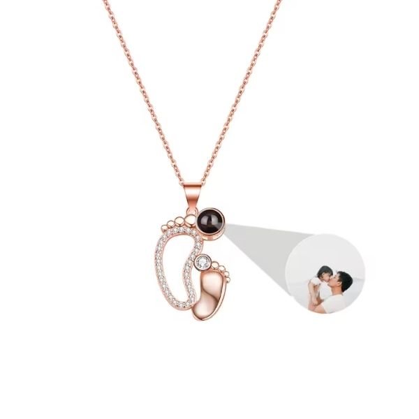 Fussabdruck-Kette-mit-Bild-fur-Damen