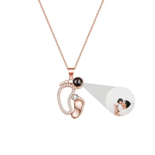Fussabdruck-Kette-mit-Bild-fur-Damen