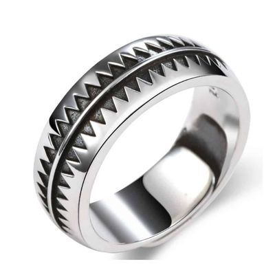 Größenverstellbarer Herren Ring aus 925er Silber Ringsilber