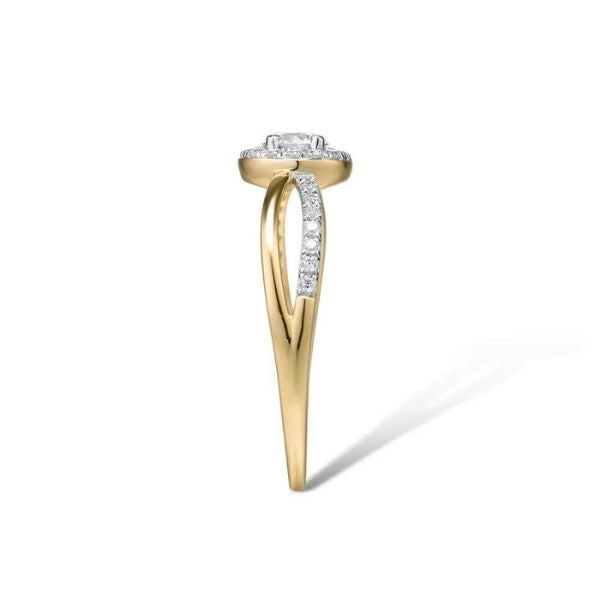 Gunstiger-Gold-Ring-Damen