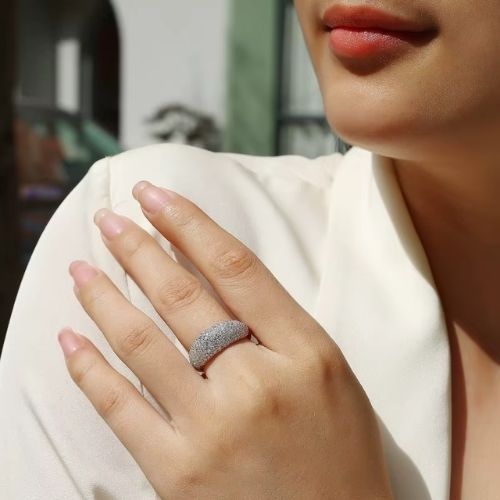 Halb-Ewigkeitsring für Damen Ringsilber