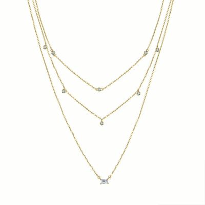 Halskette Choker für Damen Ringsilber