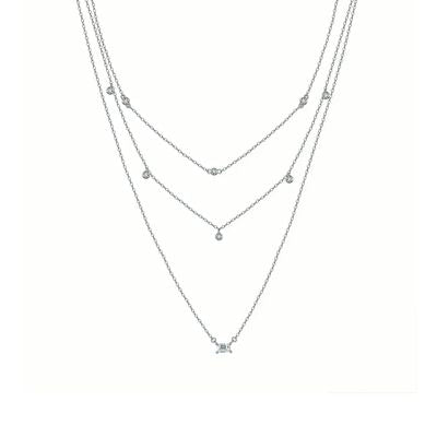 Halskette Choker für Damen Ringsilber