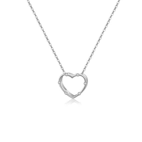 Halskette Herz Ringsilber